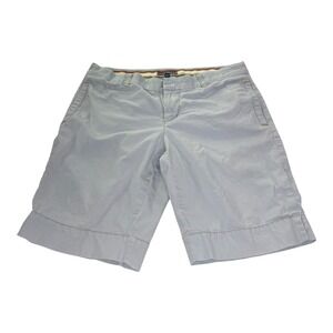 Polo Jeans Ralph Lauren Kelsey Bermuda Shorts Gray Chino Women's 6 Cotton 28